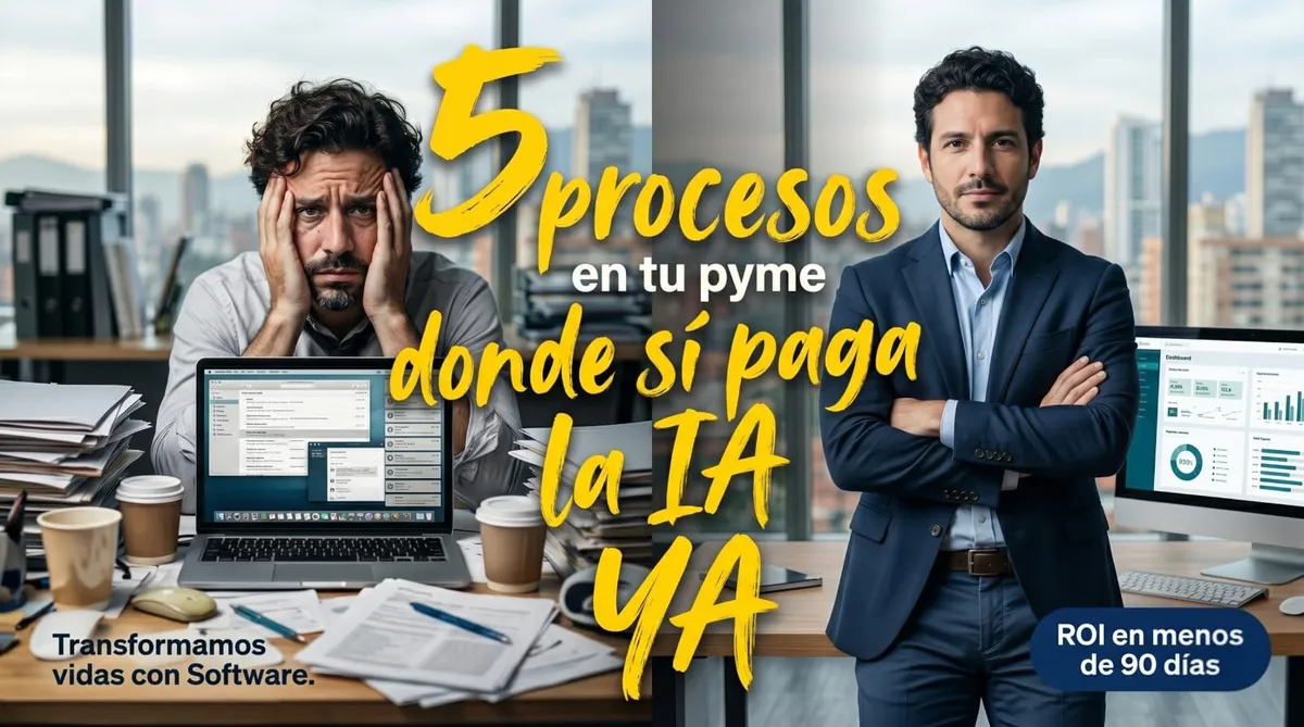 Dónde sí paga la IA en una pyme: 5 procesos que dan ROI antes de 90 días